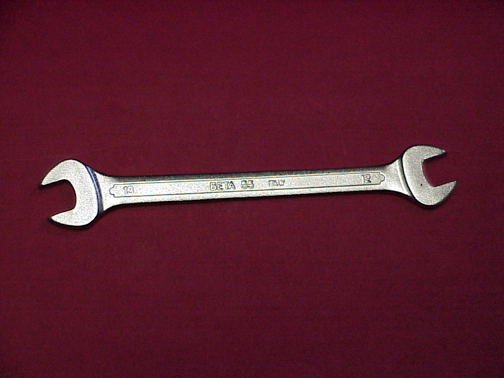 Beta 55 16mm x 17mm Double End Open End Wrench with Chrome Plated 